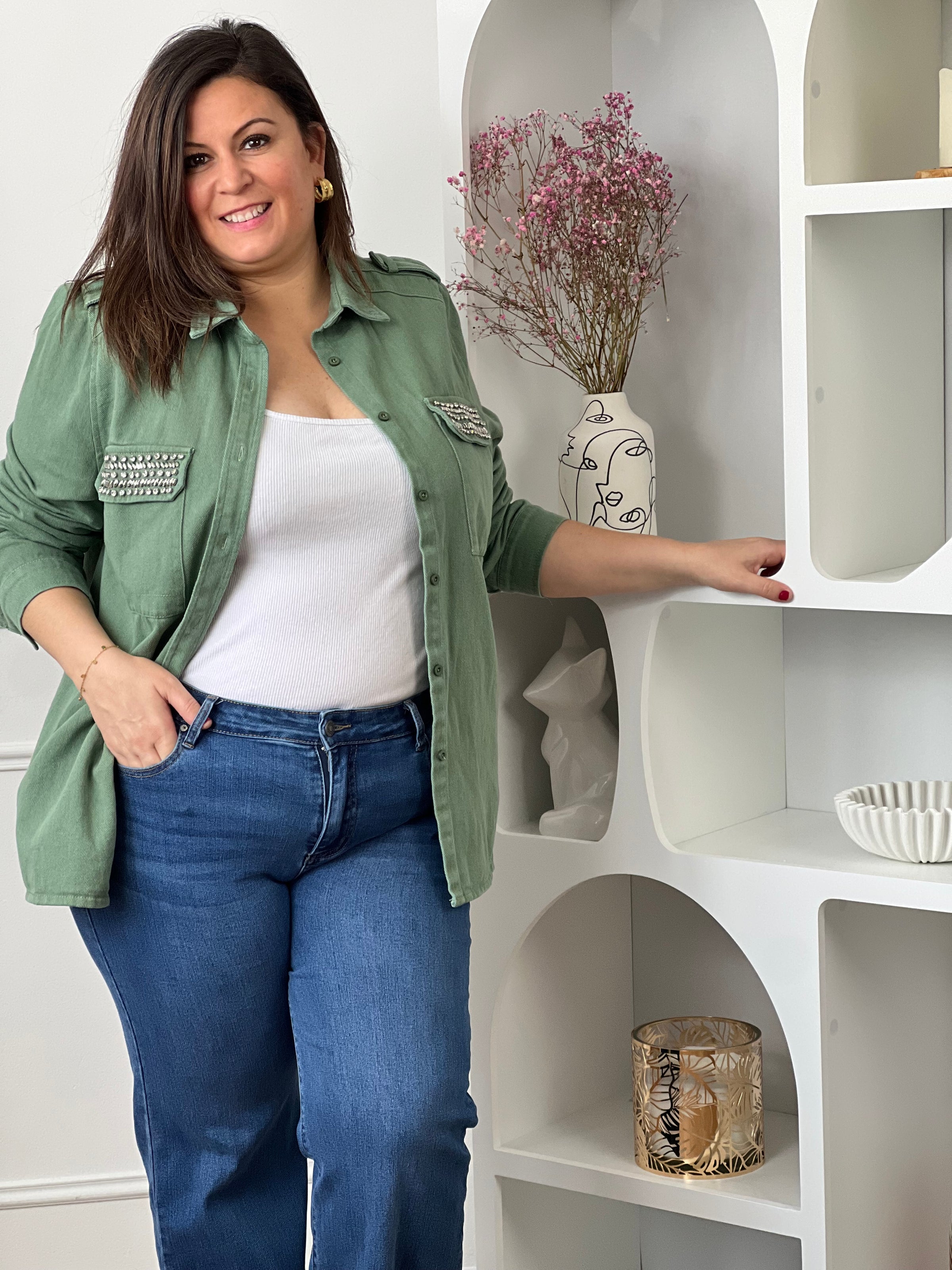 Veste kaki grande taille : Misha