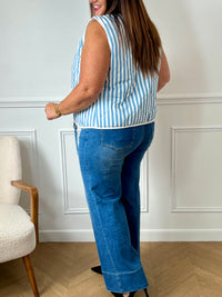 Gilet à rayures sans manches : Carlia