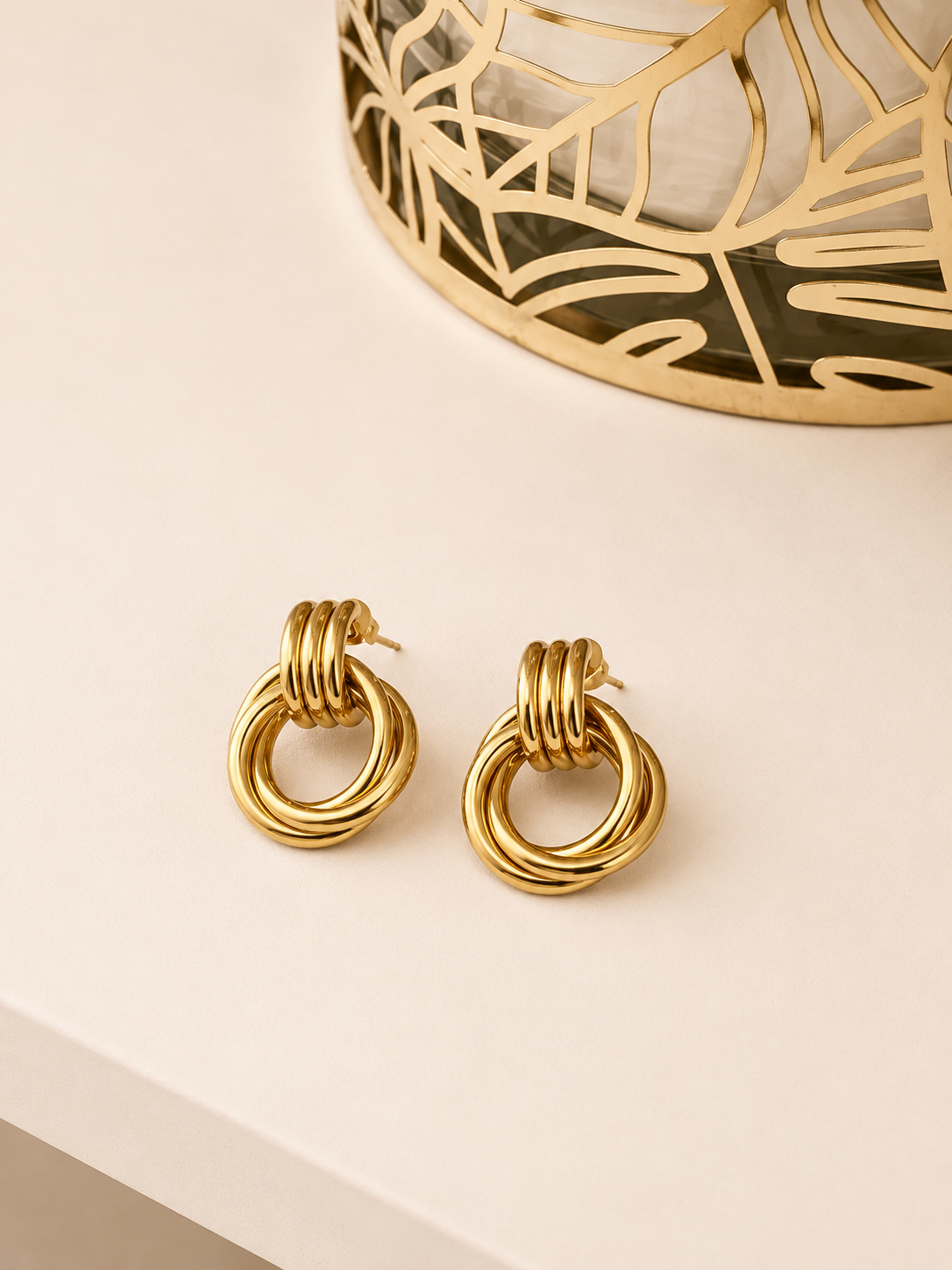 Boucles d'oreilles dorées : Nora