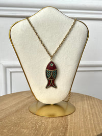 Long fish necklace: Posy