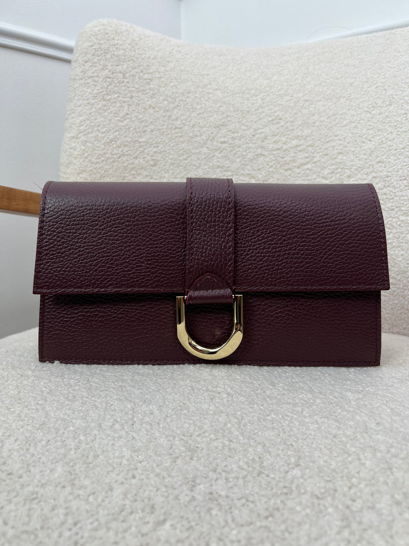 Sac bordeaux détail doré : Sara