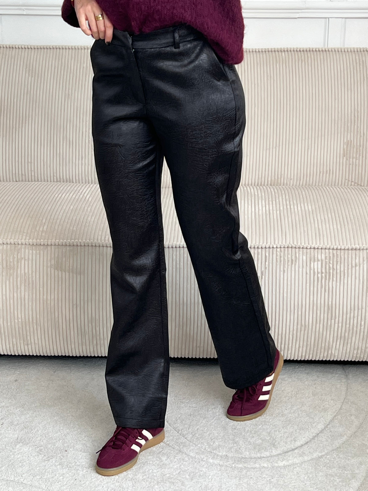 Pantalon simili noir : Shym