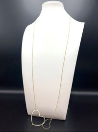 Collier long ajustable doré : Marcy