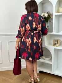Colorful short dress Plus size: Cleia