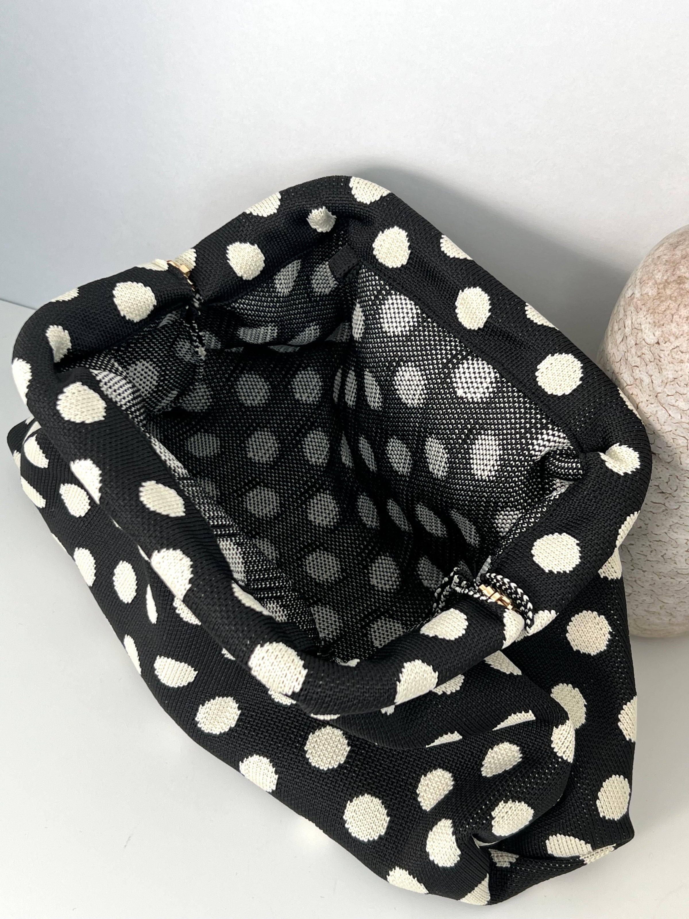 Polka Dot Clutch Bag: Amandi