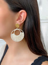 Boucles d'oreilles écrues : Evantile