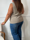 Gilet sans manches taupe : Leandre