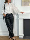 Pantalon simili noir : Aela