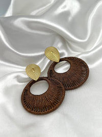 Boucles d'oreilles marrons : Besy - Loïcia