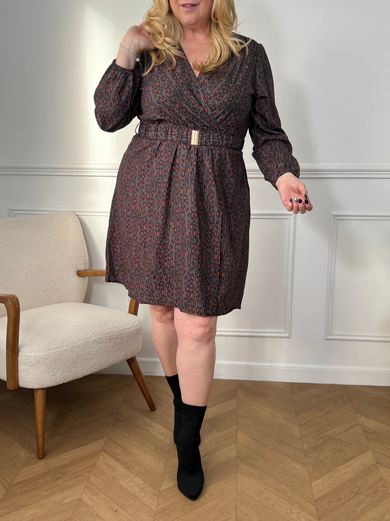 Robe courte à motifs Curve : Maela