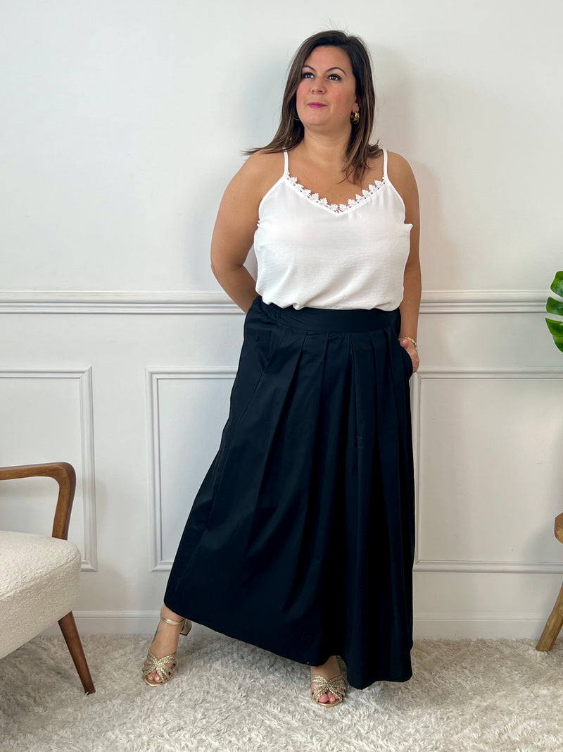 Jupe noire grande taille : Leanys