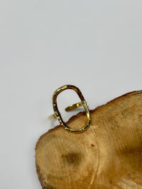 Bague dorée acier inoxydable : Aspen