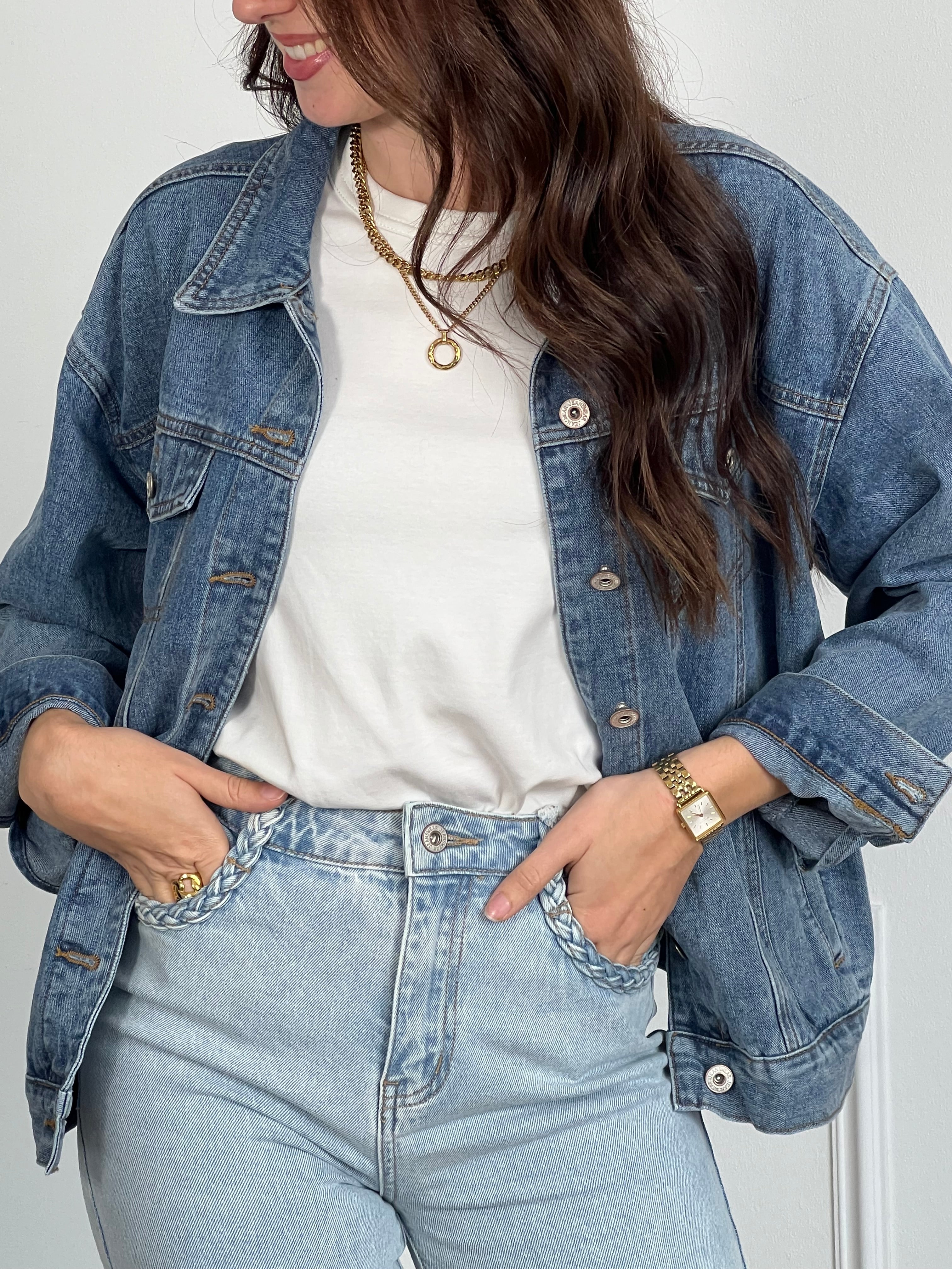 Women's blue denim jacket – Loïcia