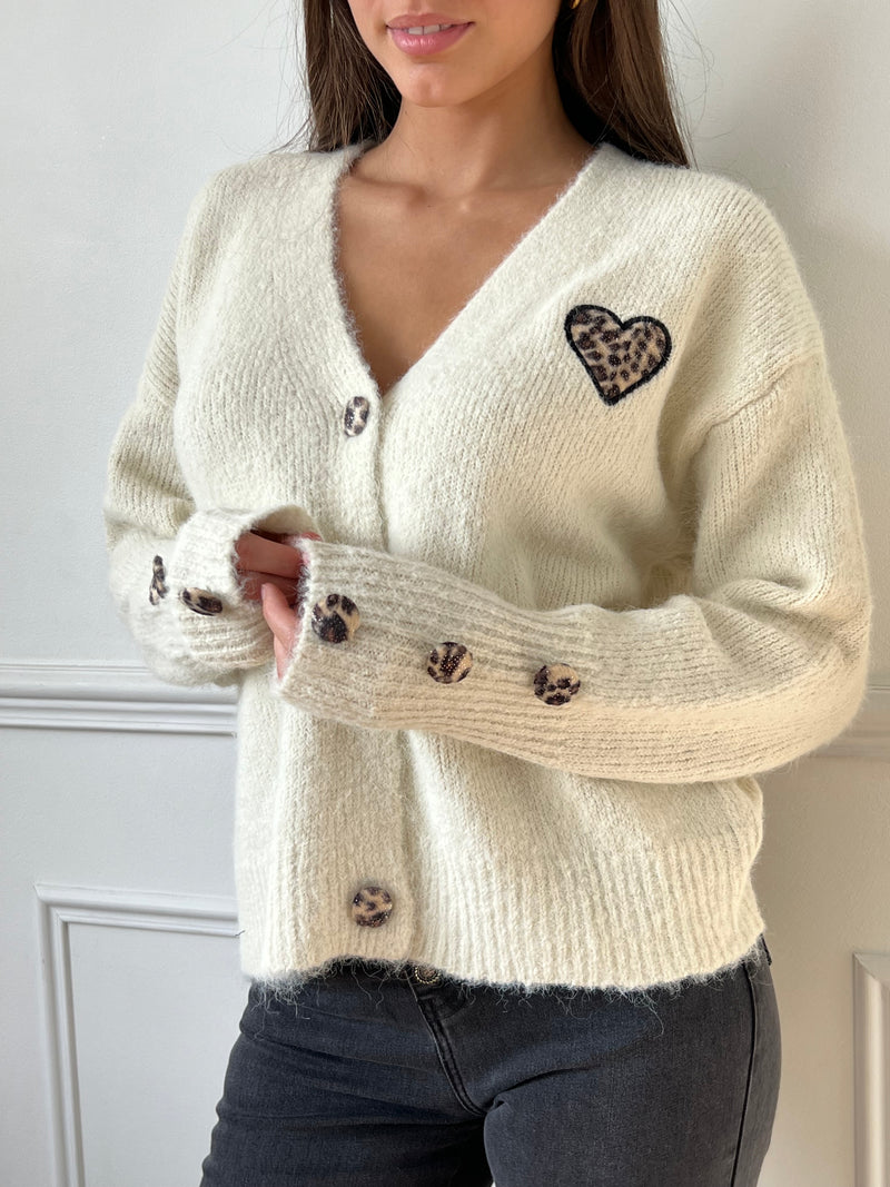 Gilet beige : Ange