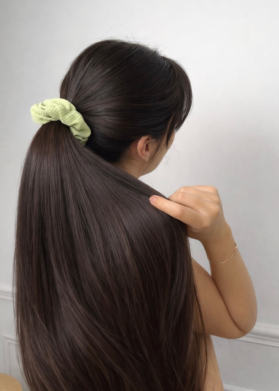 Green Scrunchie: Blom
