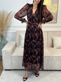 Robe longue à motifs : Blandine