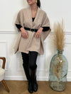 Cape beige avec ceinture : Sarah