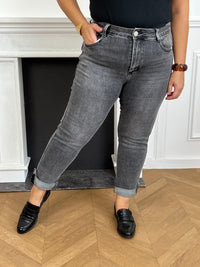 Jean gris grande taille : Joela