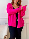 Gilet fuchsia Made in Italie curve : Caroline