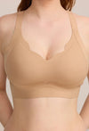 Soutien-Gorge nude festonné grande taille : Nolia