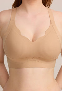 Soutien-Gorge nude festonné grande taille : Nolia