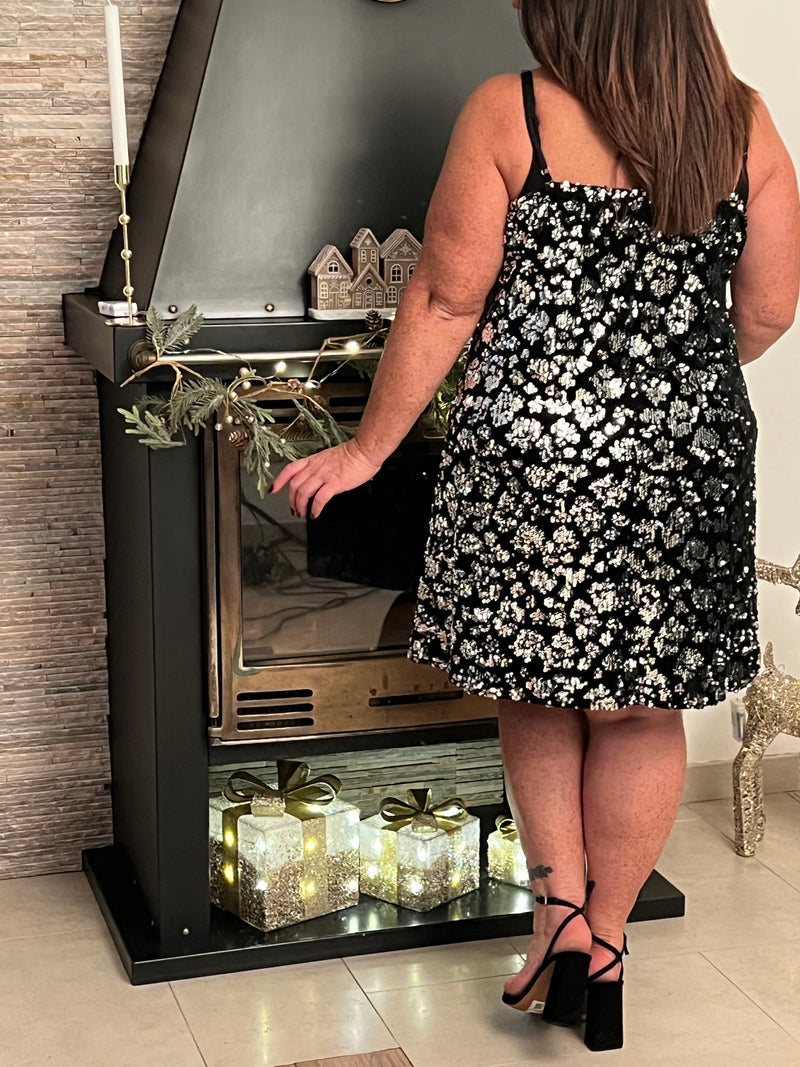 Robe courte à bretelles Curve : Anaya