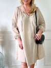 Robe longue beige : Merina