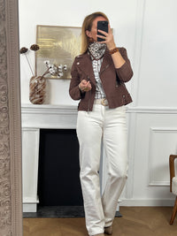 Chemise écrue à motifs : Capucine