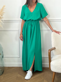 Robe longue verte : Meliana