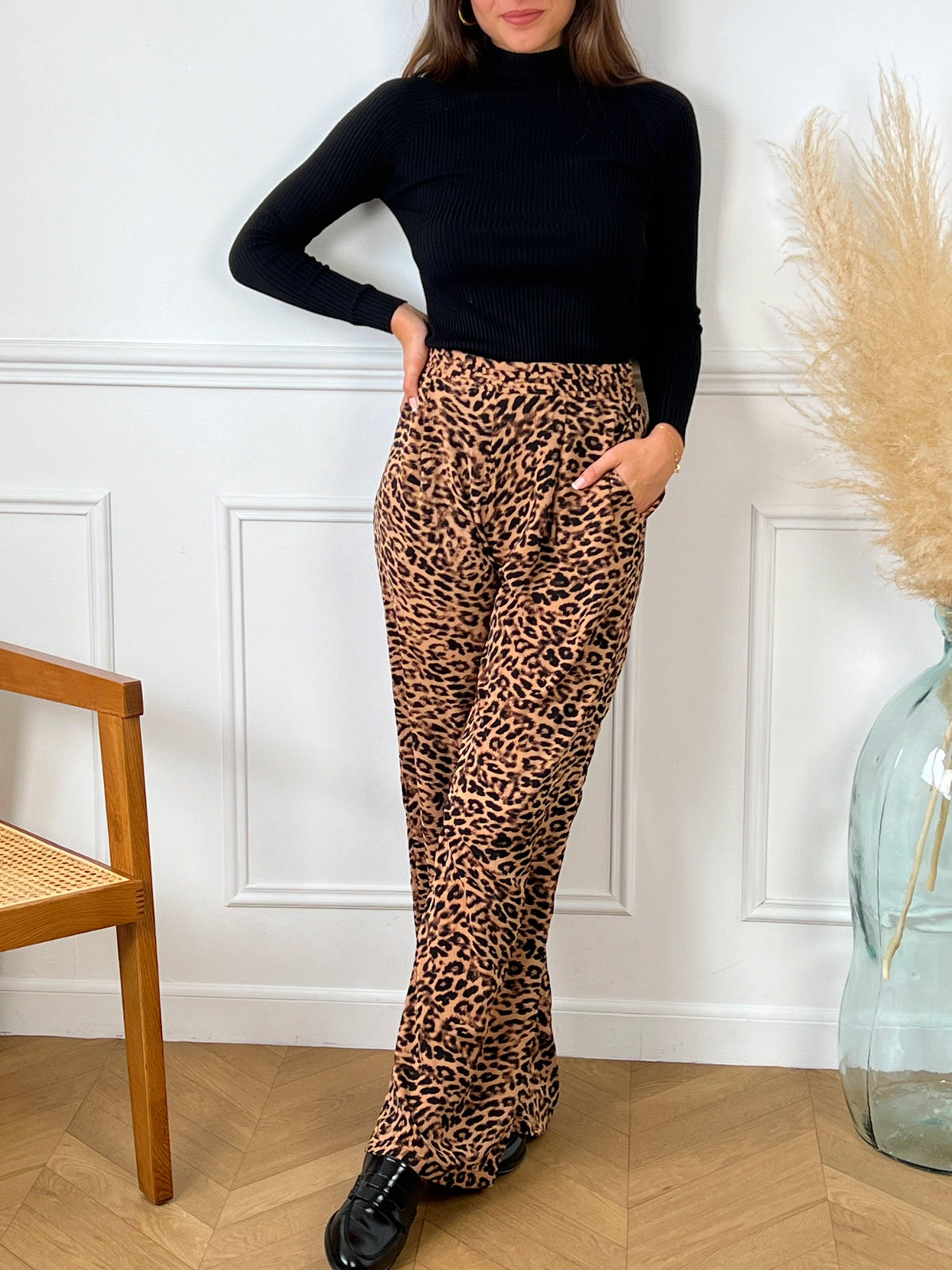 Pantalon motif léopard : Noalie - Loïcia