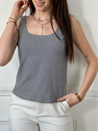 Top rayé : Ava
