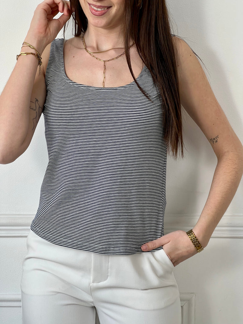 Top rayé : Ava