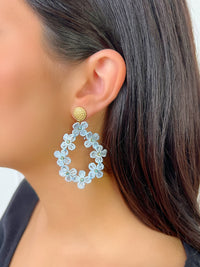 Boucles d'oreilles bleues : Anika