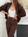 Veste bombers marron : Neala