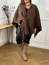 Poncho marron grande taille : Sorian