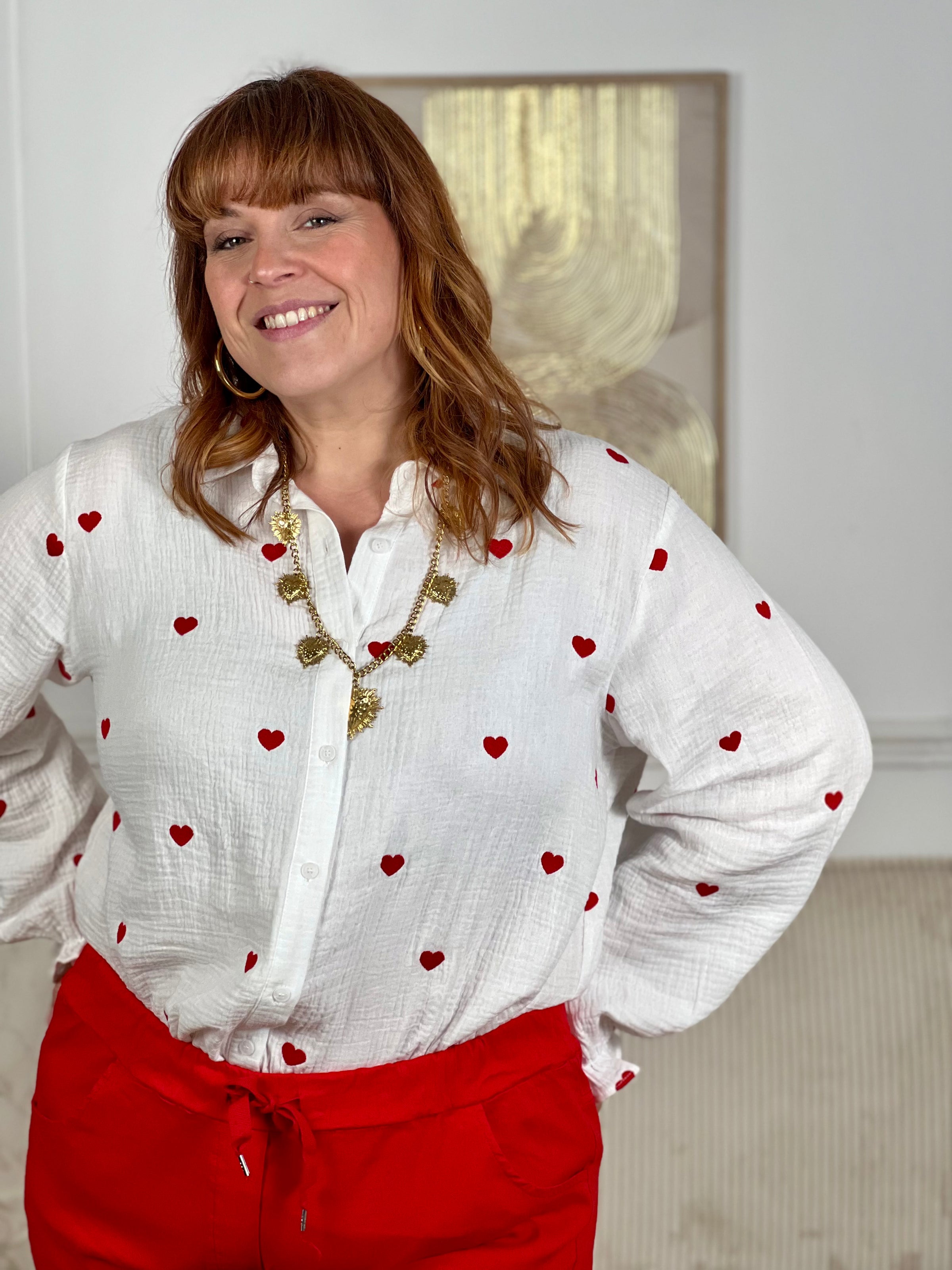 Chemise en coton grande taille : Tanisa