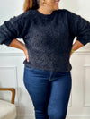 Gilet noir avec dentelle curve : Meloa