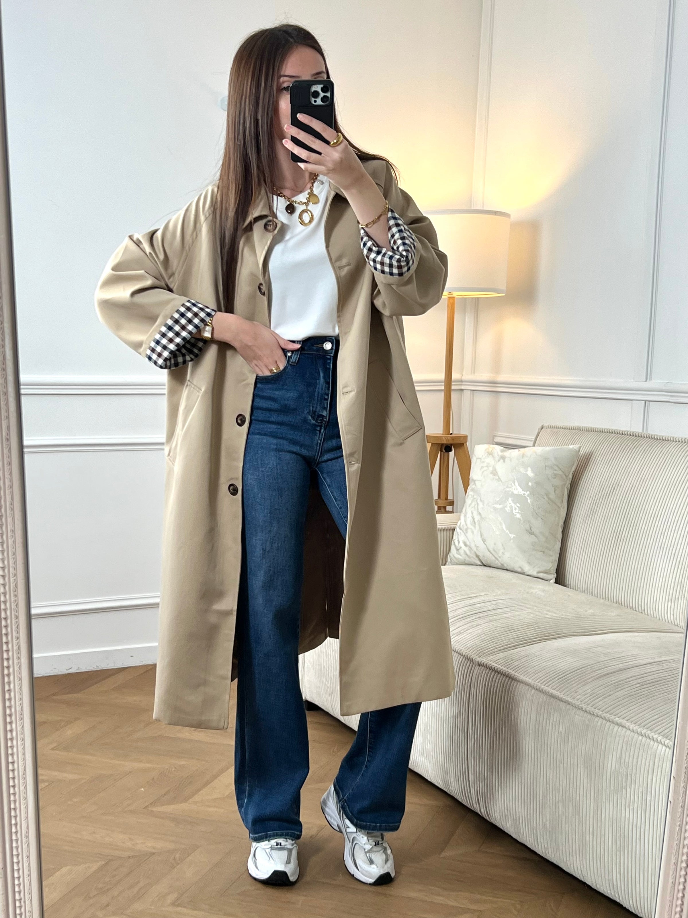 Trench long beige : Eda