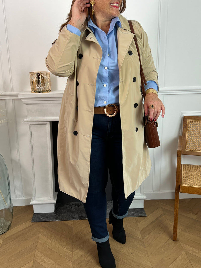 Trench imperméable beige : Maud