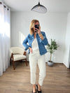 Veste en jean bleu clair : Syrine