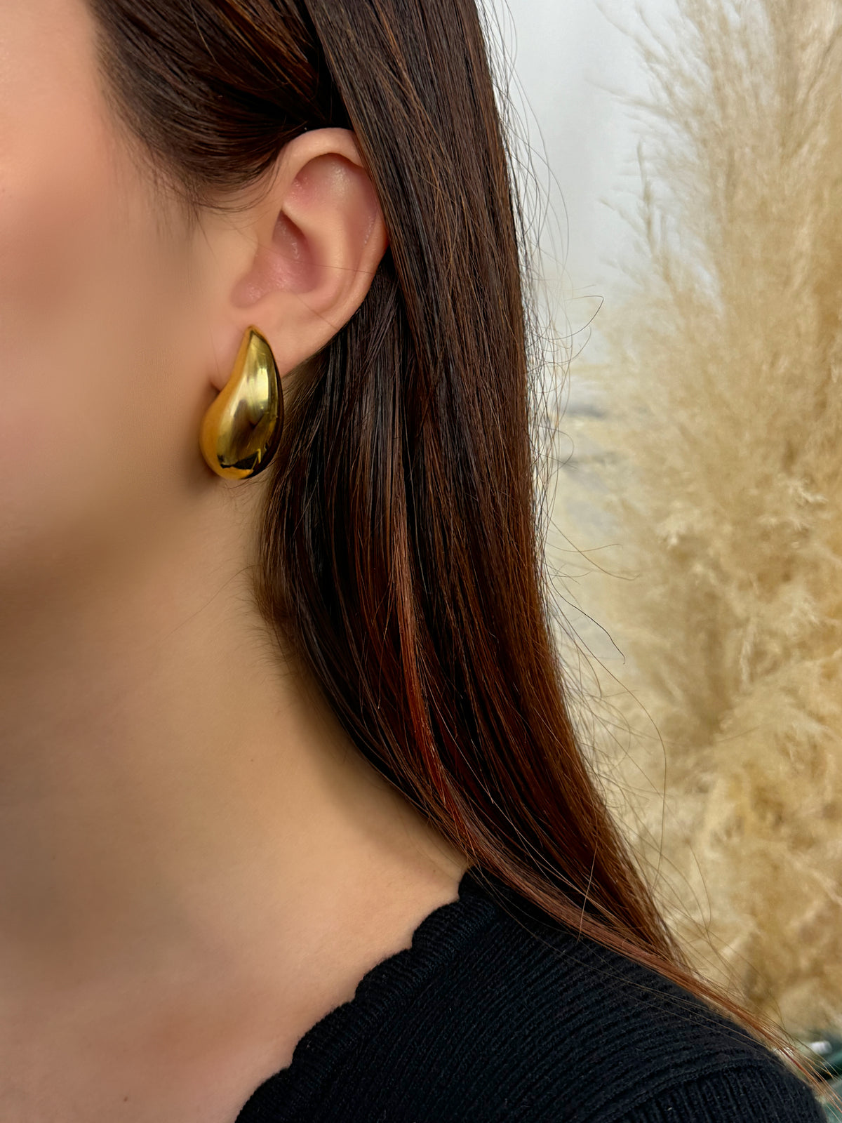 Boucles d'oreilles dorées: Mylu - Loïcia