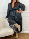 Robe longue à motif Curve : Mélandra