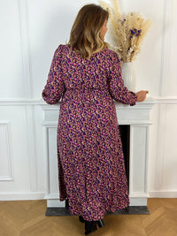 Robe longue à motif Curve : Rosane - Loïcia