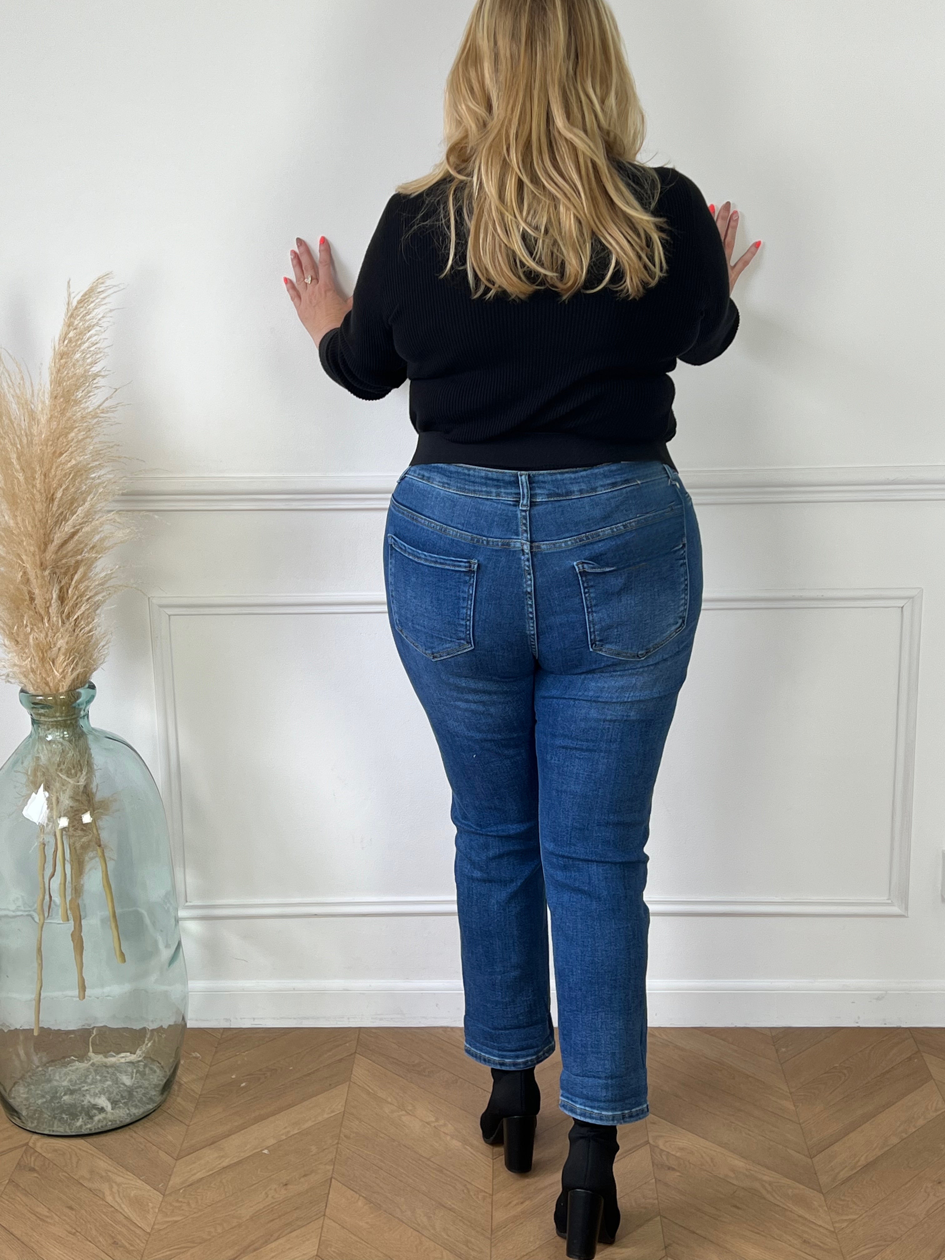 Jean mom grande taille best sale