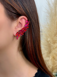 Boucles d'oreilles rouges : Angel - Loïcia
