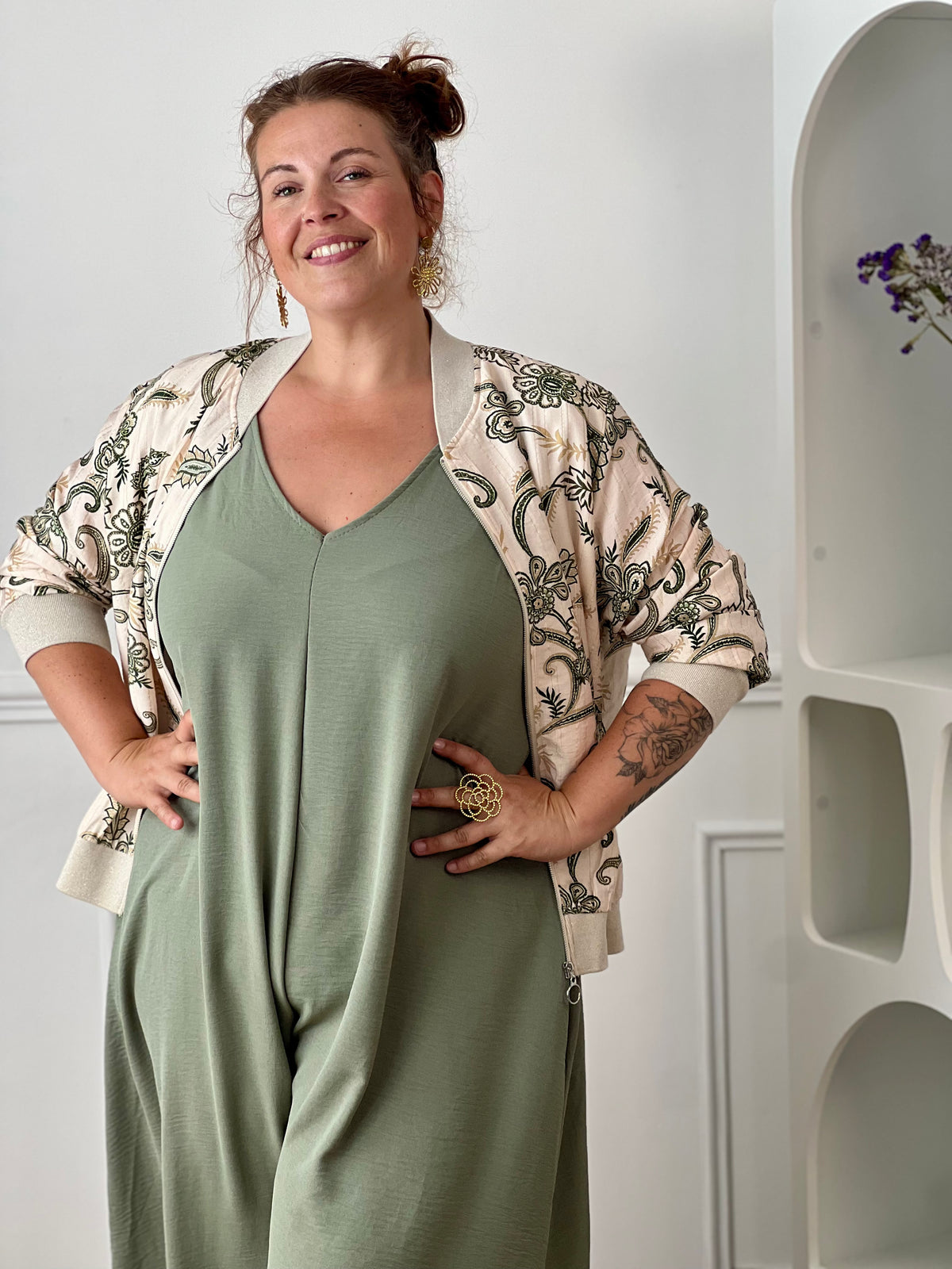 Combinaison kaki grande taille : Monaly