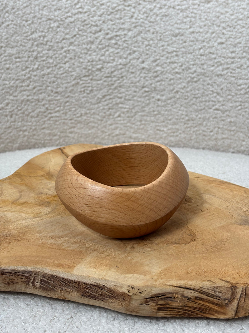 Bracelet beige effet bois : Evie