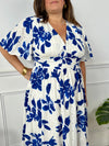Robe longue à motifs grande taille : Christelle