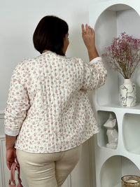 Beige cotton gauze jacket: Shane