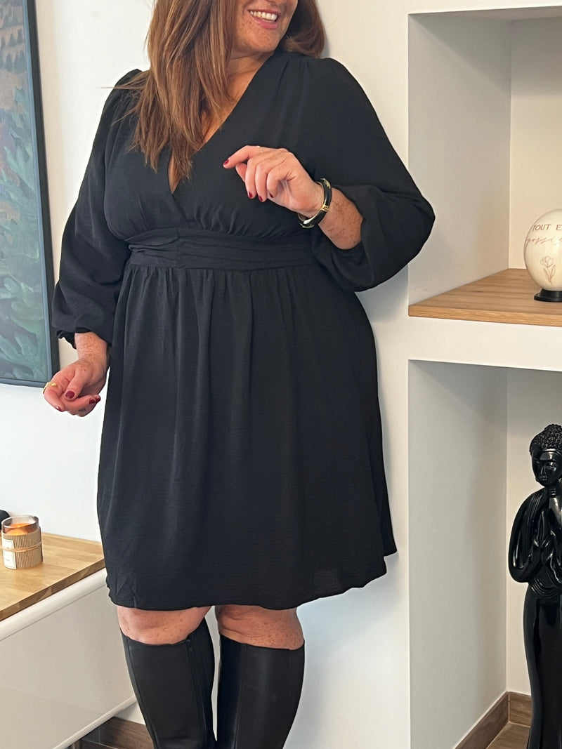 Robe courte noire Curve : Juliana